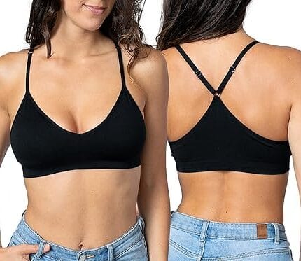 Blue 55 Women's Racerback Bralette W/Removable Padding Bra