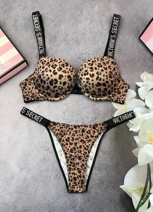 Cheeta Victoria Secret Bra Underwear Set - Basic