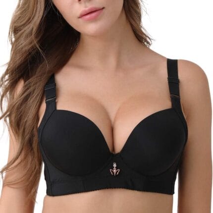FallSweet Padded T Shirt Bras for Women Comfort Underwire Bra