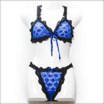 Fancy Net Blue Bikini Set Panty