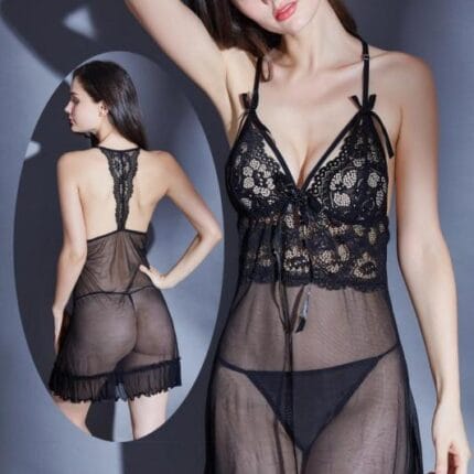 Fashigo Short Romantic Nighty For Women - 8590