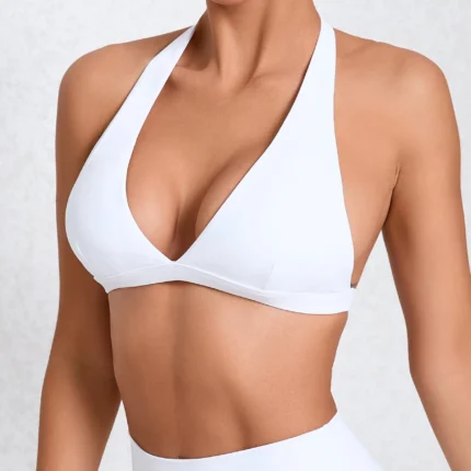 V Neck Sports Bra Outdoor Sports Running Bra Fitness Yoga Bra
