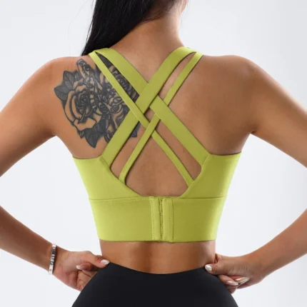 Cloud Hide Sports Bra Yoga Crop Top Athletic Vest Gym Bra