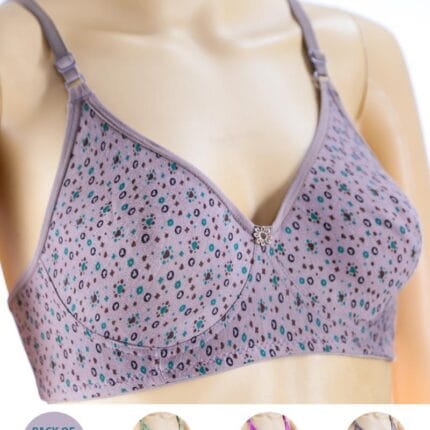 Pack of 2 - Madam Bra - M-8 - Non Padded, Non Wired Bra, Soft Jersey Cotton Bra