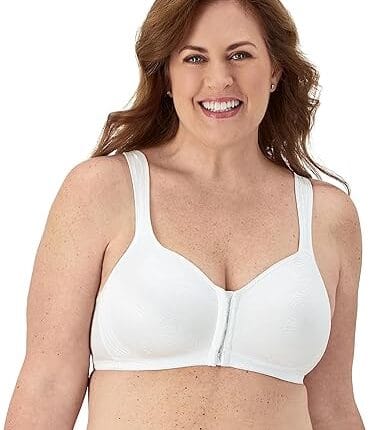 PLAYTEX Women's Front Close Extra Back Support Wireless Bra