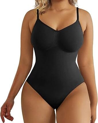 SHAPERX Women's Shapewear Bodysuit Tummy
