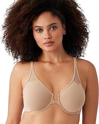 Wacoal Women's Body By Wacoal Unlined Front Close Underwire Racerback Bra