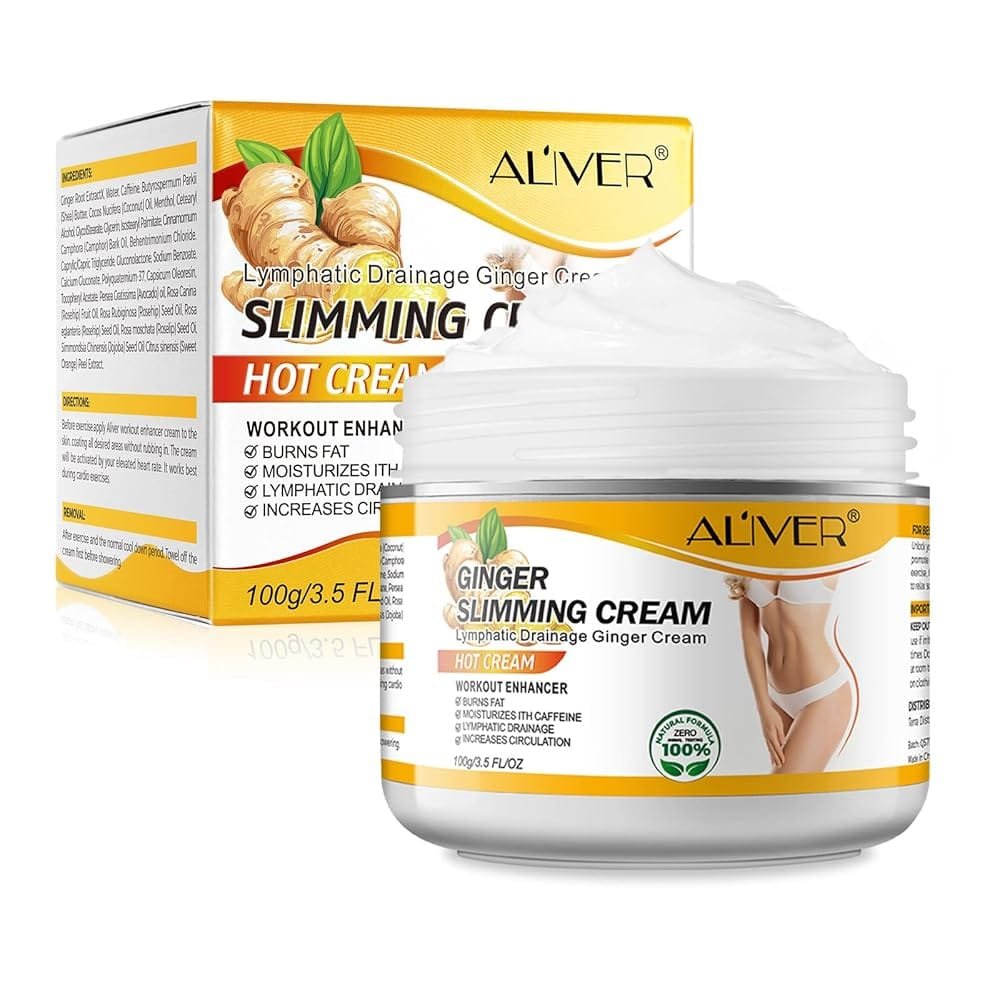 Ginger Slimming Cream, Hot Fat Burning Weight Loss Full Body Slimming Cream, Anti-Cellulite Slimming Cream for Belly, Perfect for Cellulite, Soothing, Relaxing, Tightening &... Ginger Slimming Cream, Hot Fat Burning Weight Loss Full Body Slimming Cream, Anti-Cellulite Slimming Cream for Belly, Perfect for Cellulite, Soothing, Relaxing, Tightening &...