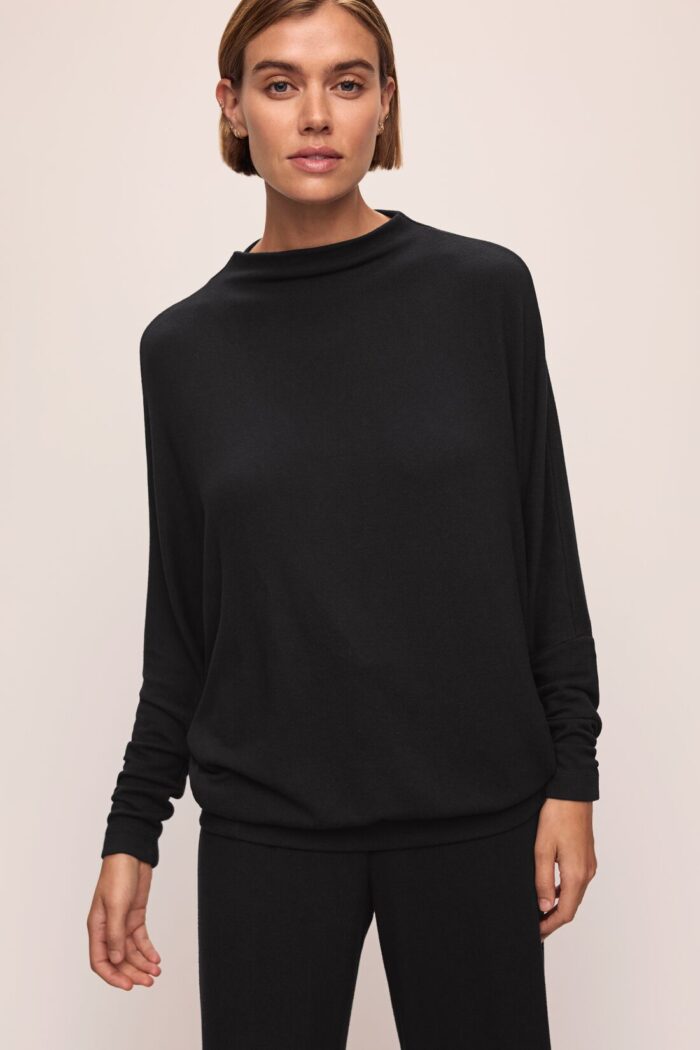 Cozy Time Mock Neck Pullover