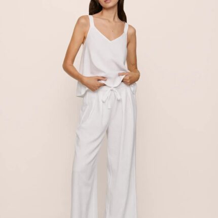 Linen Blend Relaxed Pant