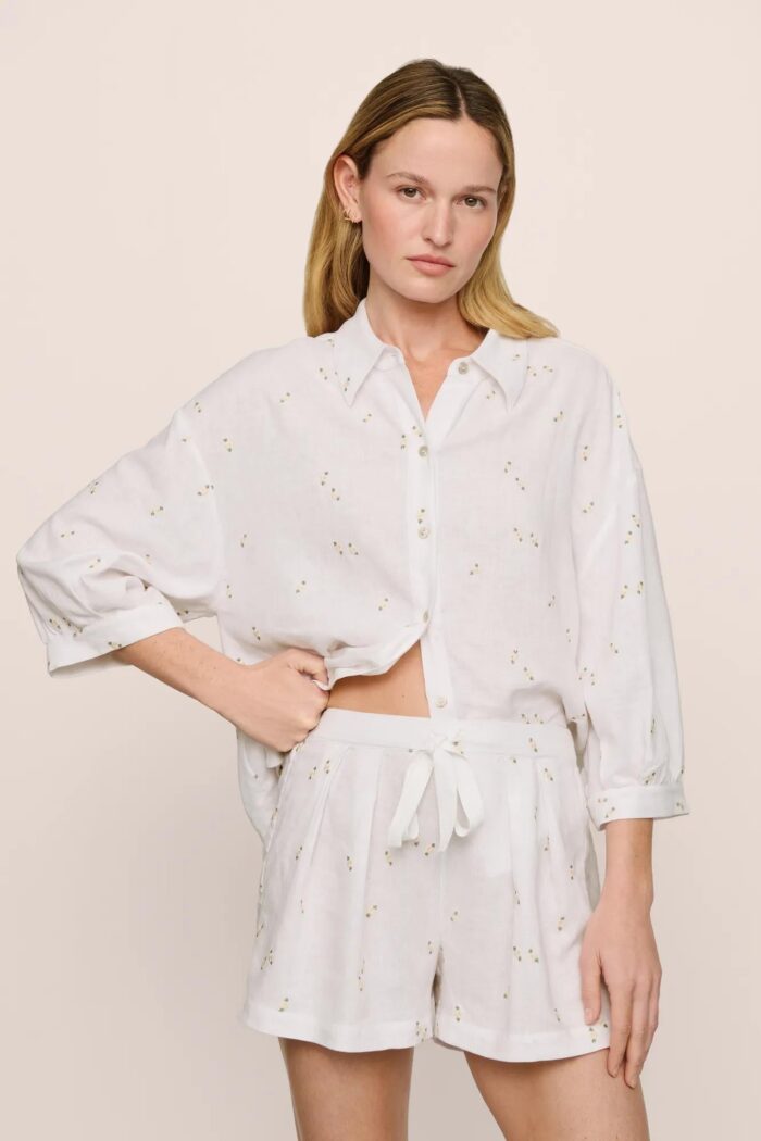 Linen Blend Relaxed Short