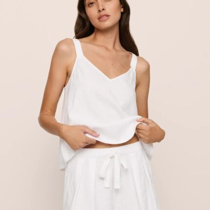Linen Blend Relaxed Short