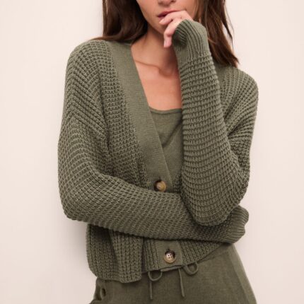Recycled Sweater Cropped Cardigan