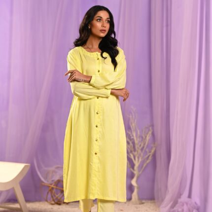 Women's Elegent Fashion Wear Suit- Lemon
