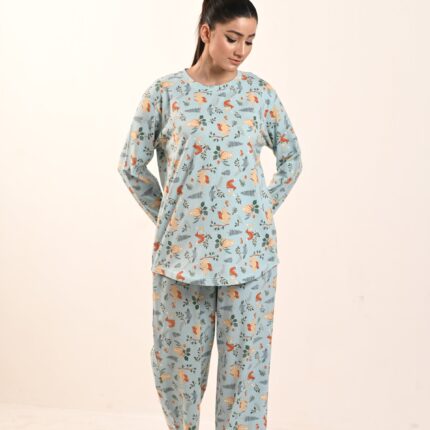 Women's Jersey Self Printed Track Suit - Animation Forest