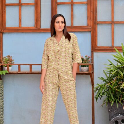 Women's Sleepwear Suit -Camouflage Hand