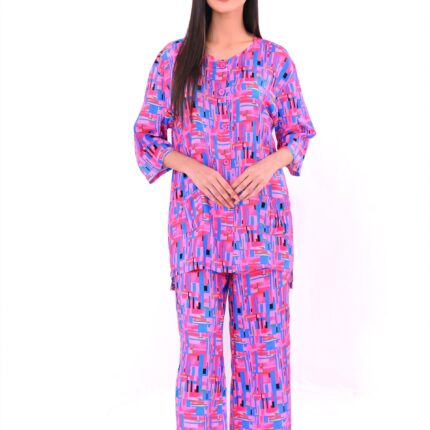 Women's Sleepwear Suit - Pink Puzlle