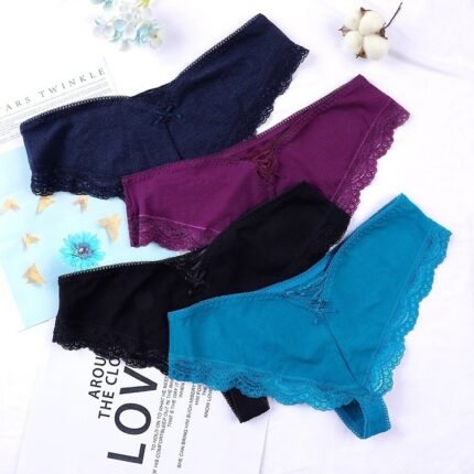 Thong T pants transparent lace sexy