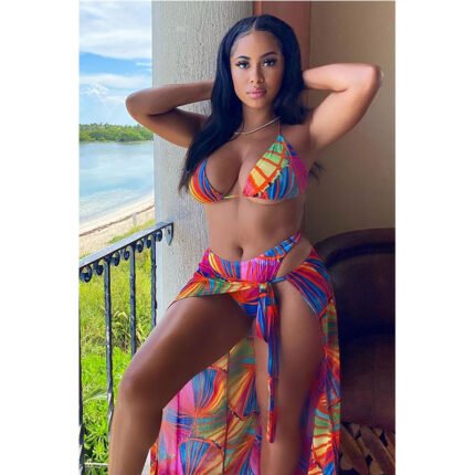 Swimsuit Sexy Sandy Three-Piece Bikini Amazon European And American Foreign Trade  Bikini